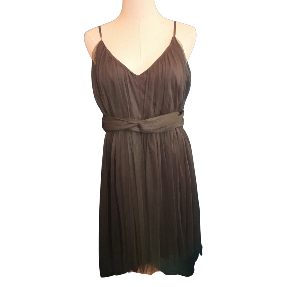 Christian Siriano Black Tulle Dress